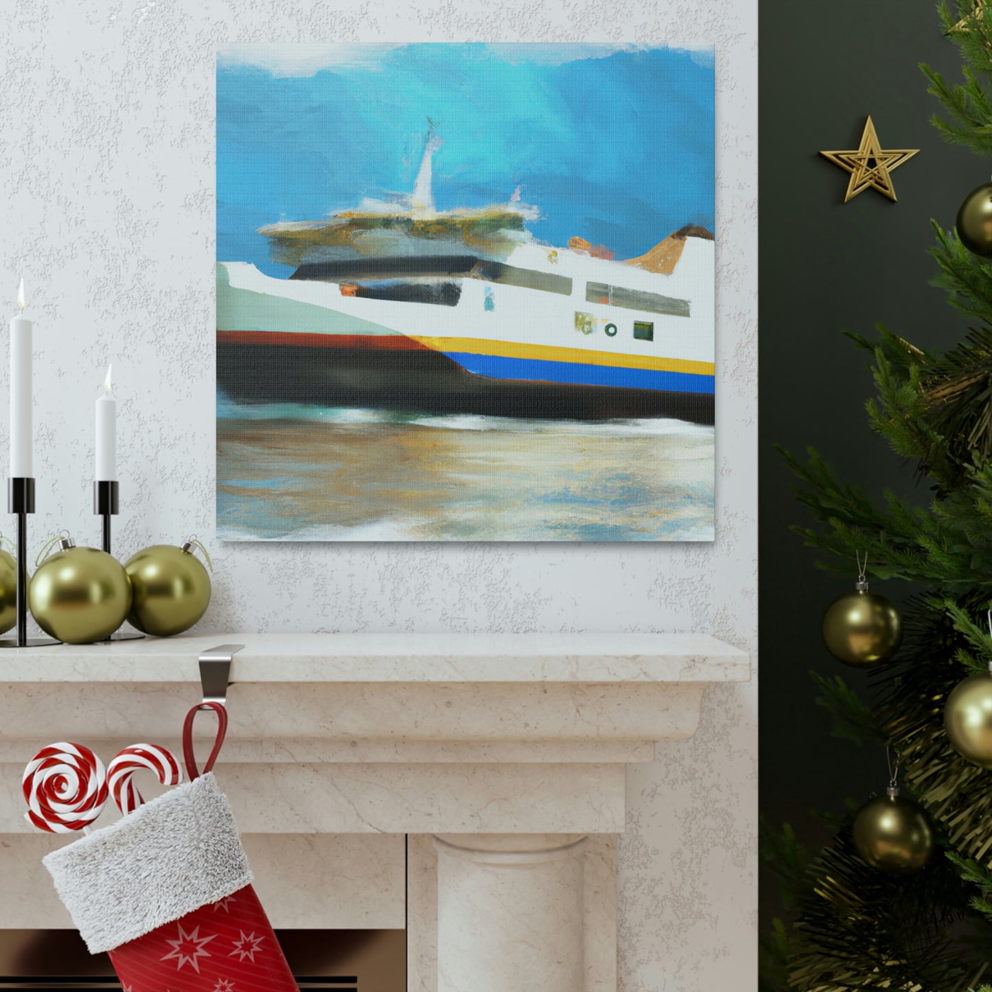 "Ferry on a Journey" - Canvas