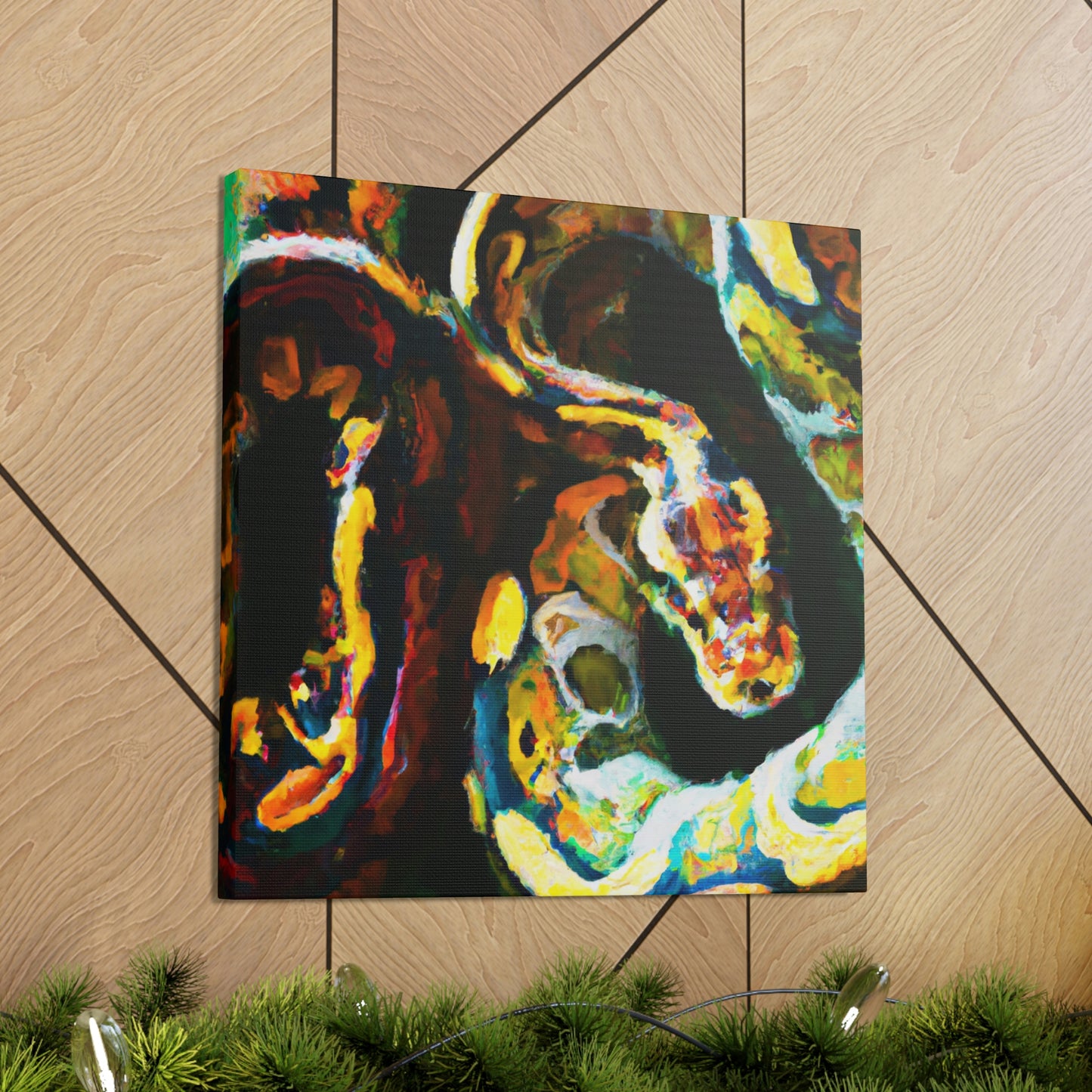 "Ball Python Reflection 1940" - Canvas