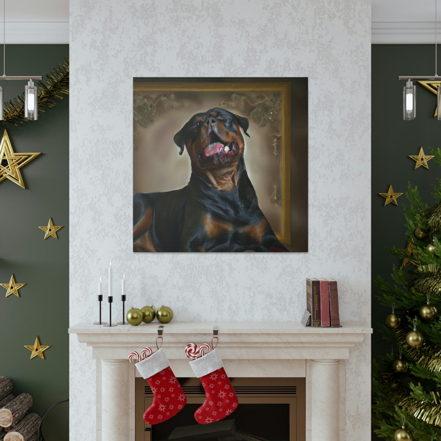 Rottweiler in Baroque - Canvas