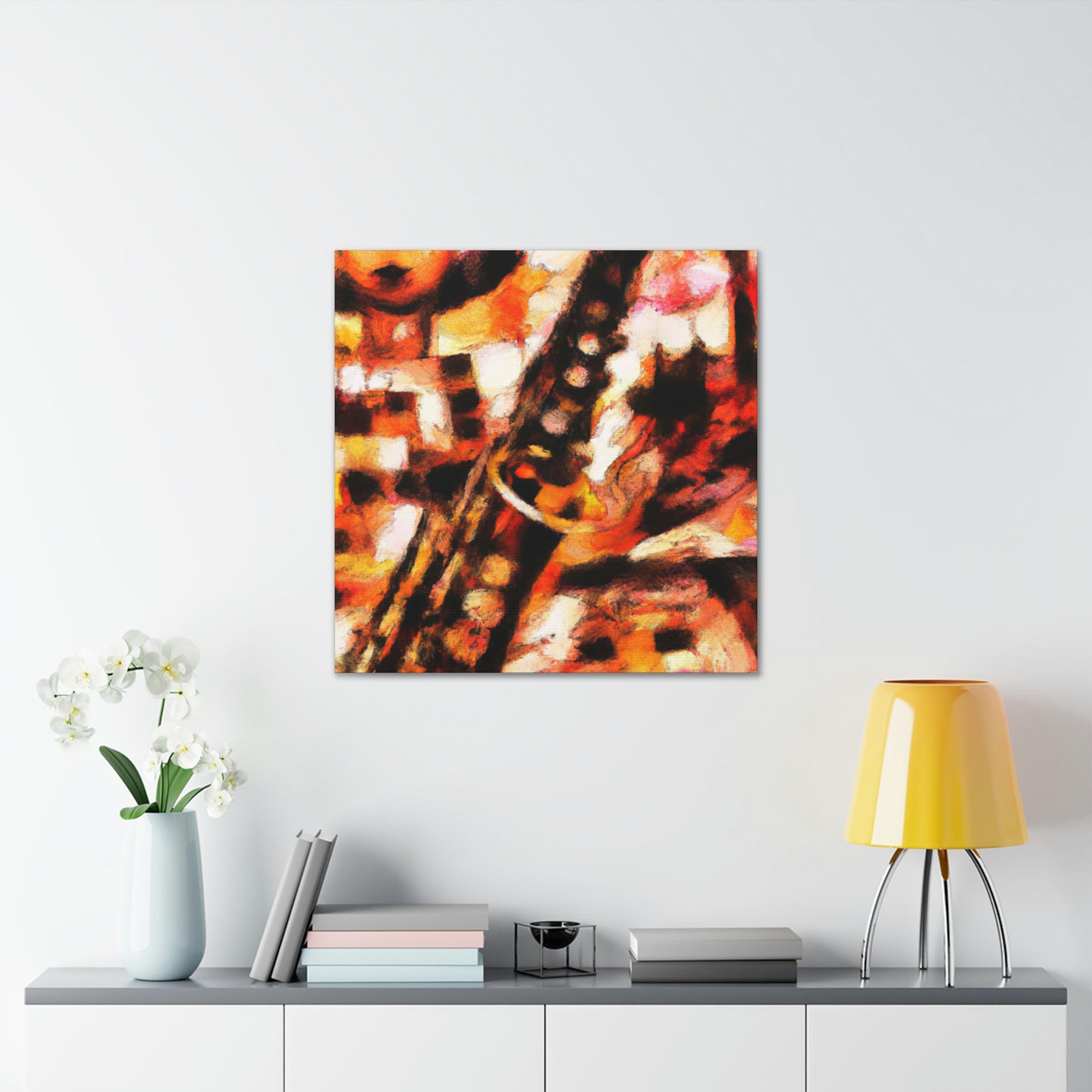 "Clarinet in Expressionism" - Canvas