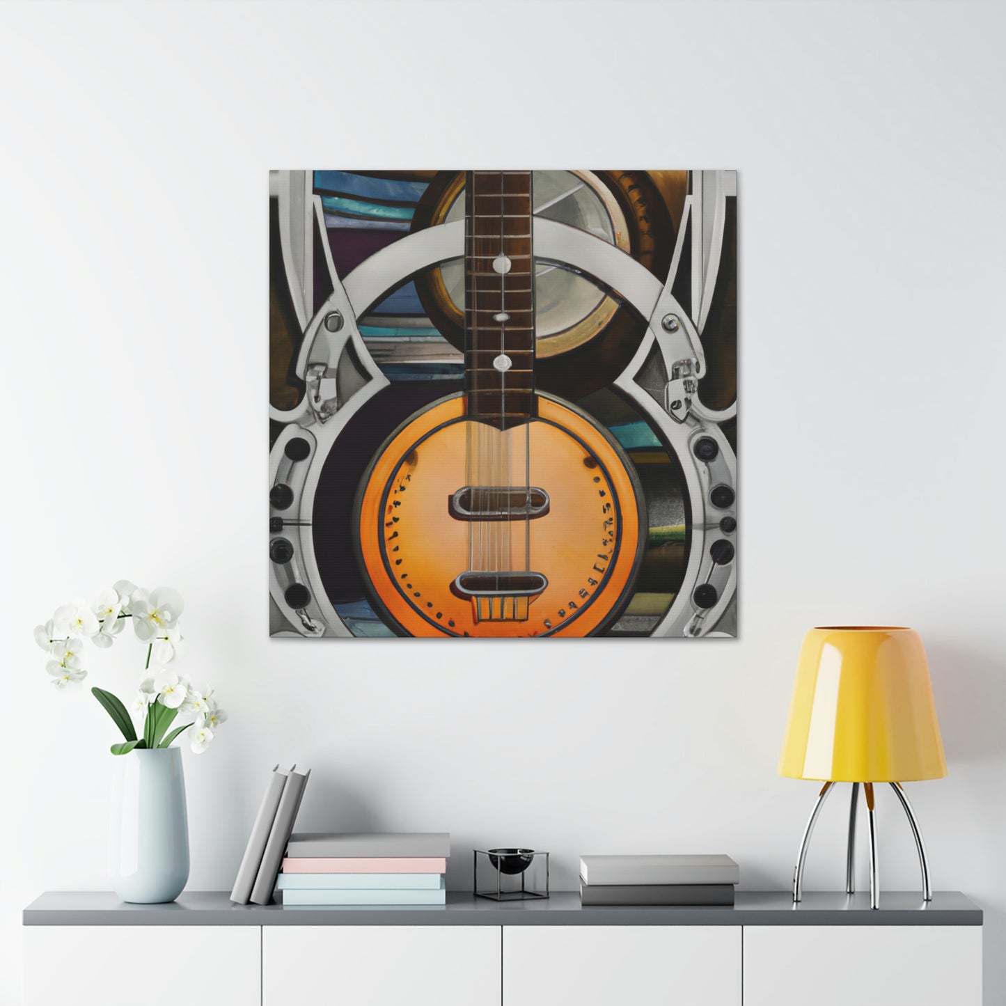 "Banjo in Art Deco" - Canvas