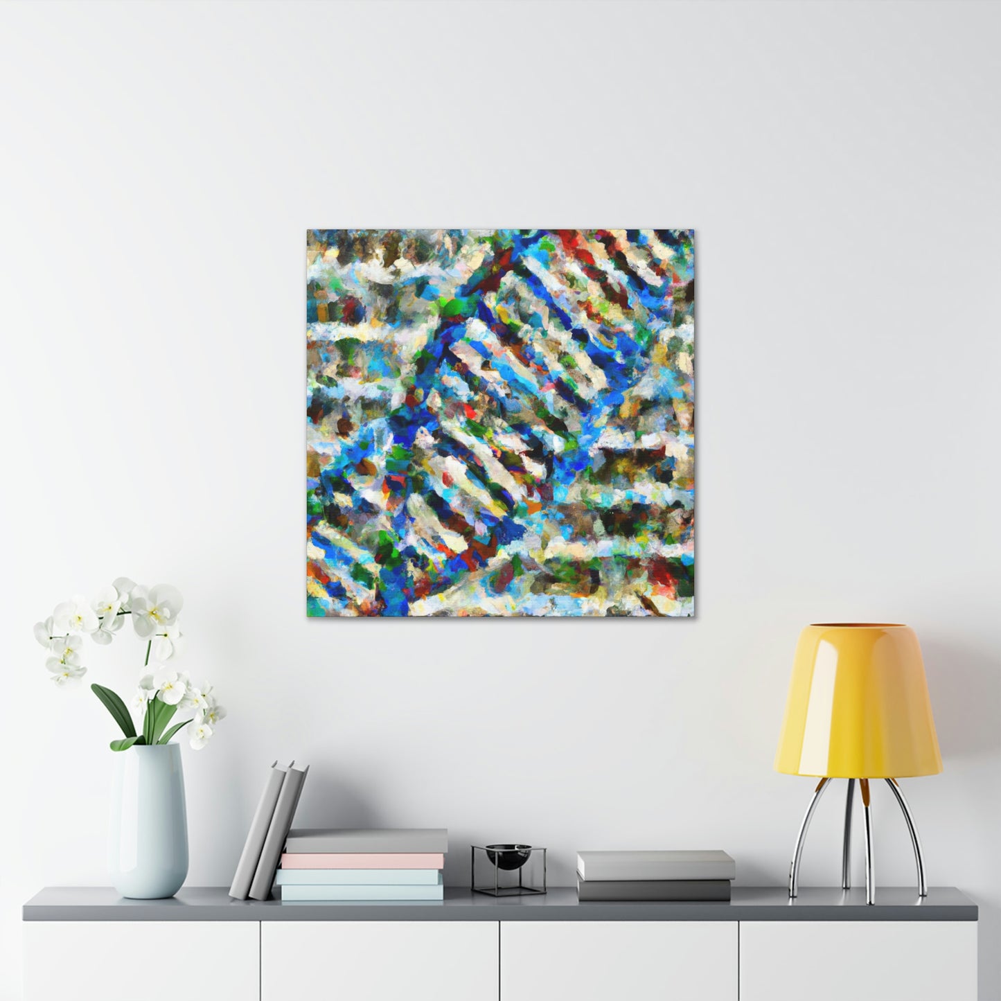 "DNA Strands Abound" - Canvas