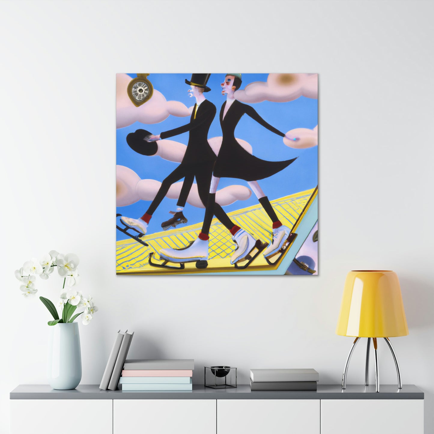 "Skating in the Jazz Age" - Canvas