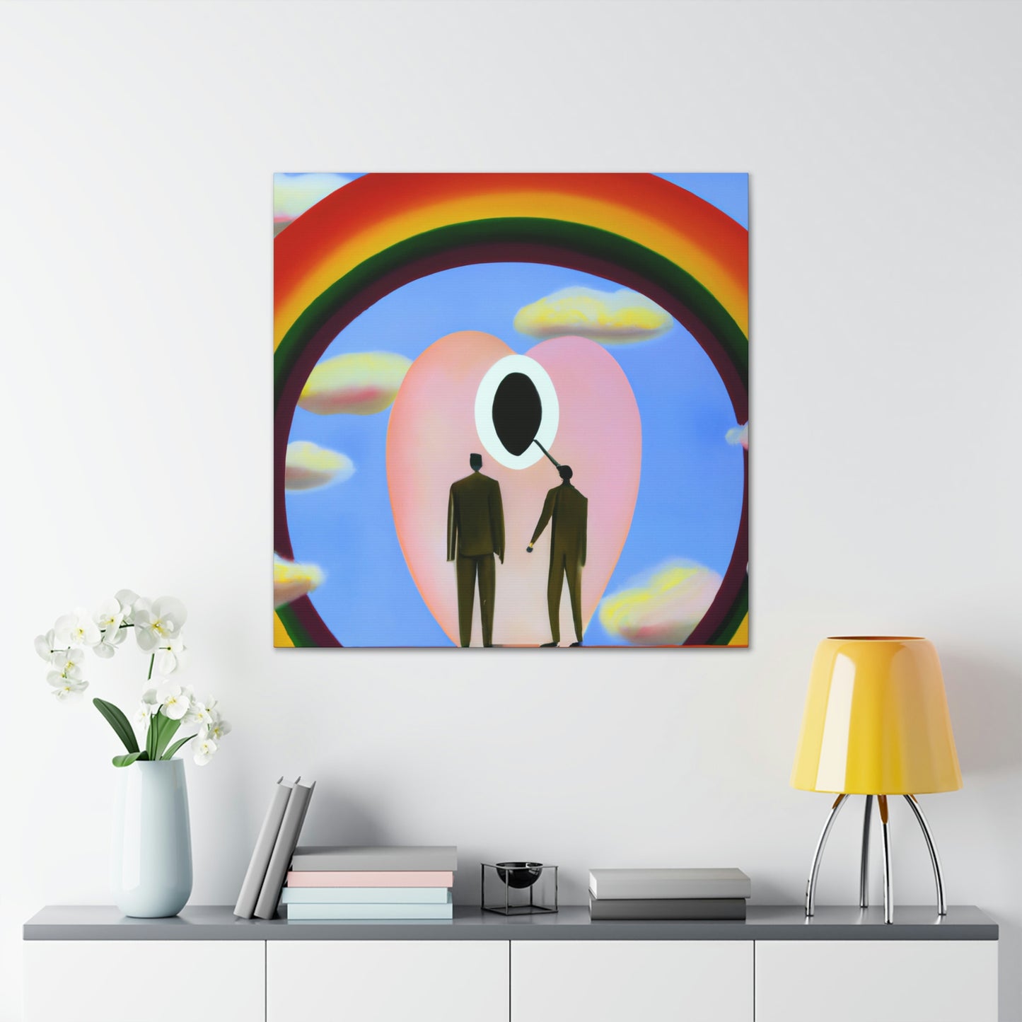 Love's Celestial Halo - Canvas