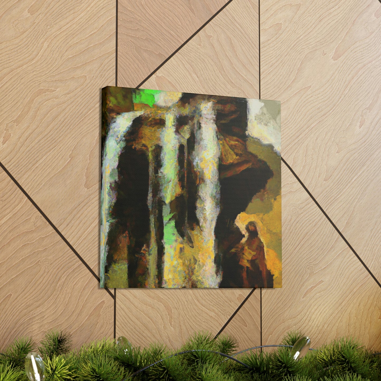 "Waterfall Melodic Mosaic" - Canvas