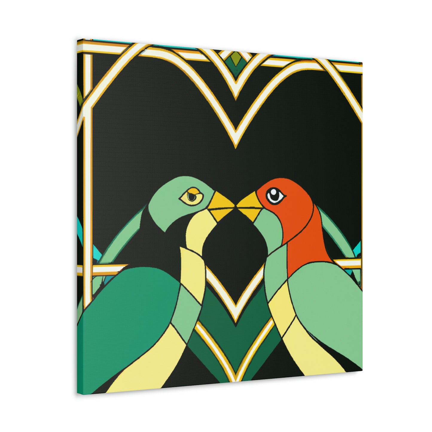 Lovers in Art Deco - Canvas