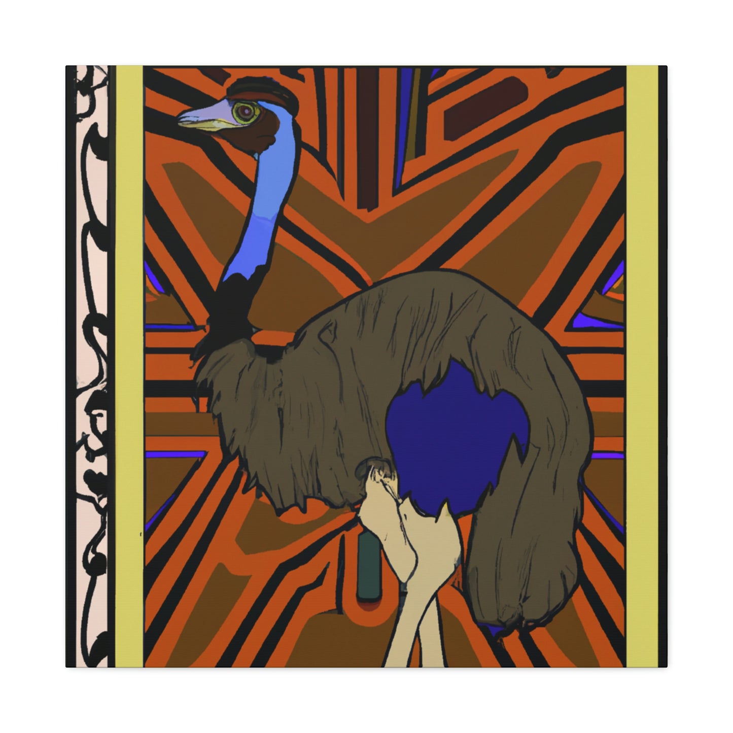 "Emerging Emu Artwork" - Canvas