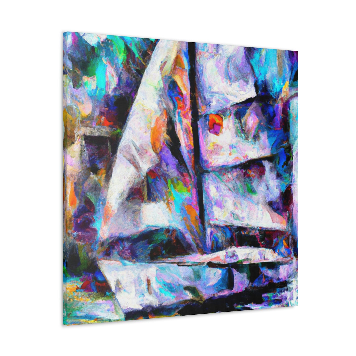 Sailboat in Abstraction - Canvas