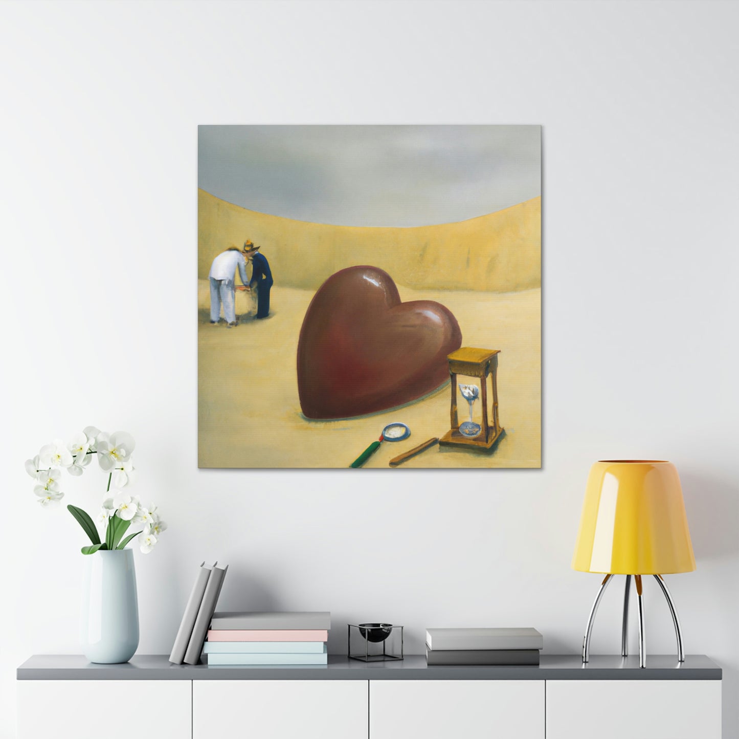 "Heart in the Sandscape" - Canvas