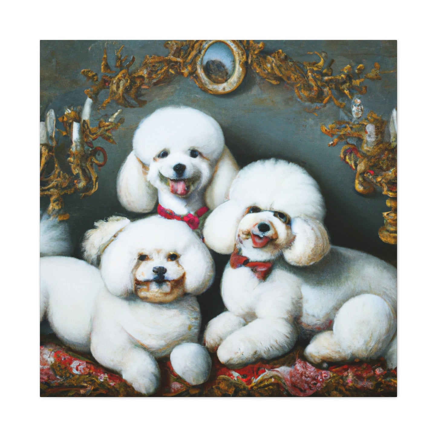 "Bichon Frise Palette" - Canvas