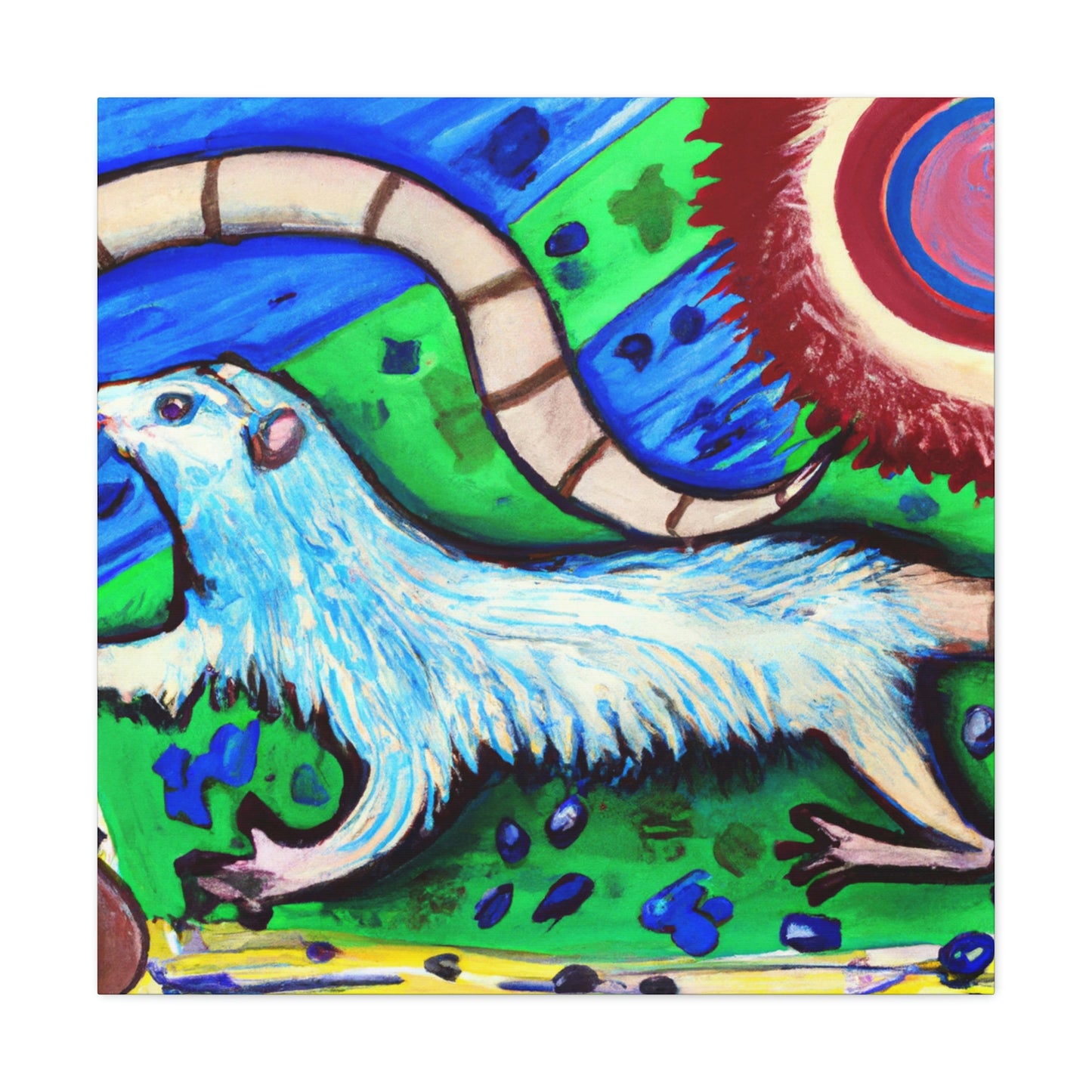 Ferrets in Flight - Canvas