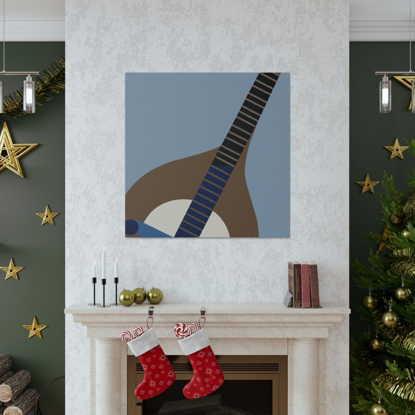 "Mandolin Minimalism Melody" - Canvas