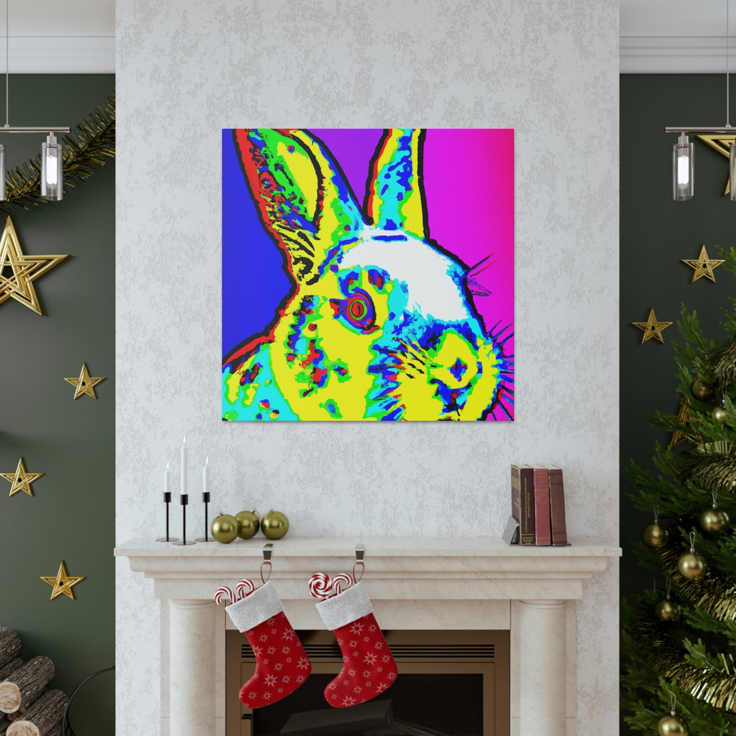 Rabbit in Pop Art - Canvas