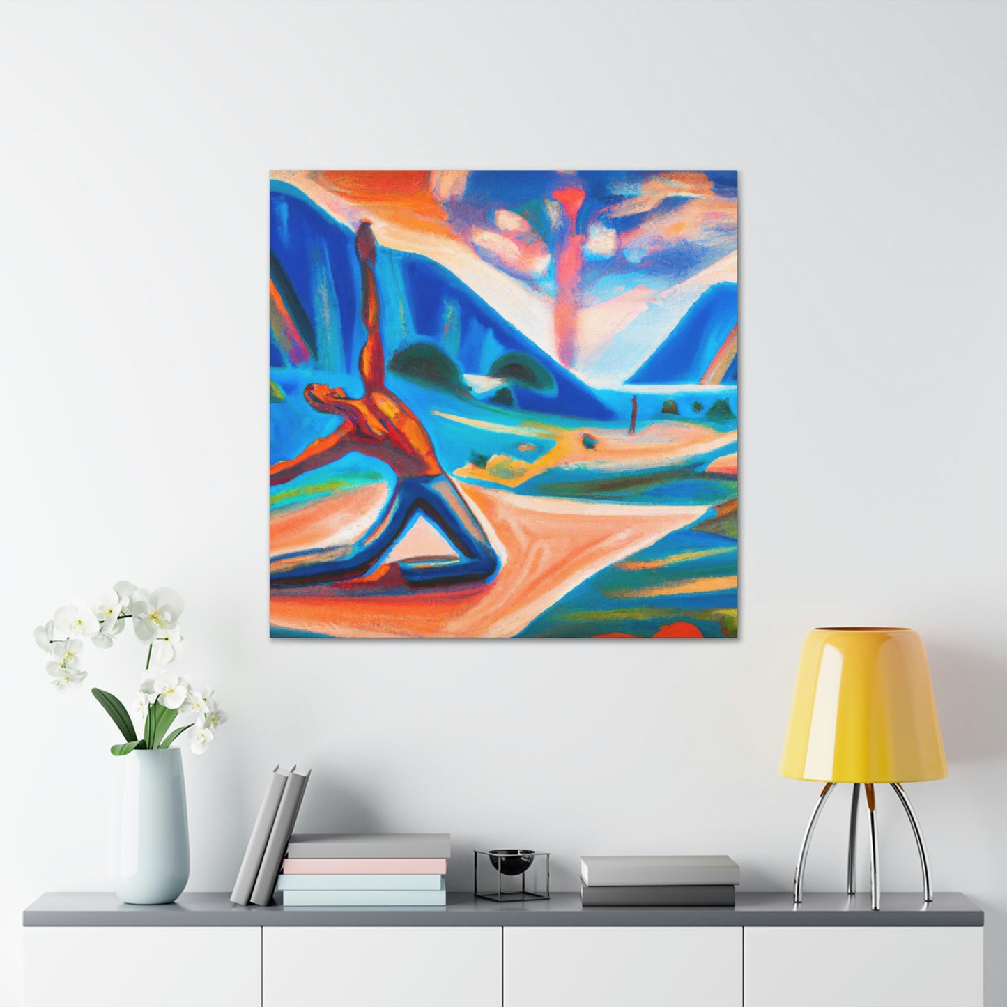 "Yoga at Sunrise" - Canvas