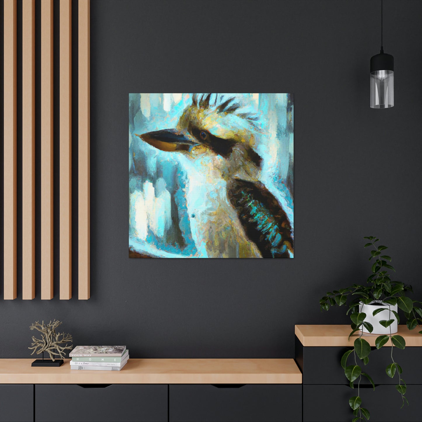 Kookaburra in Flight - Canvas