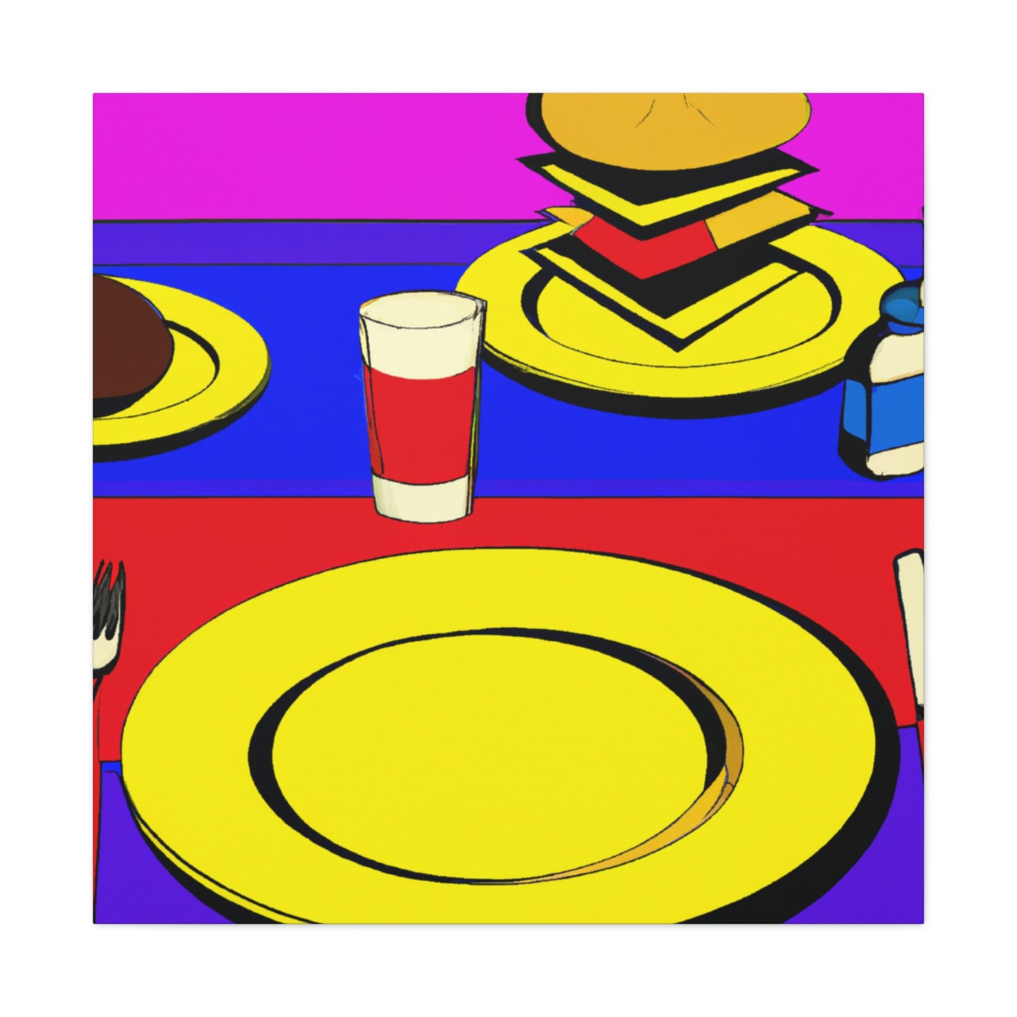 Dining in Pop Art - Canvas