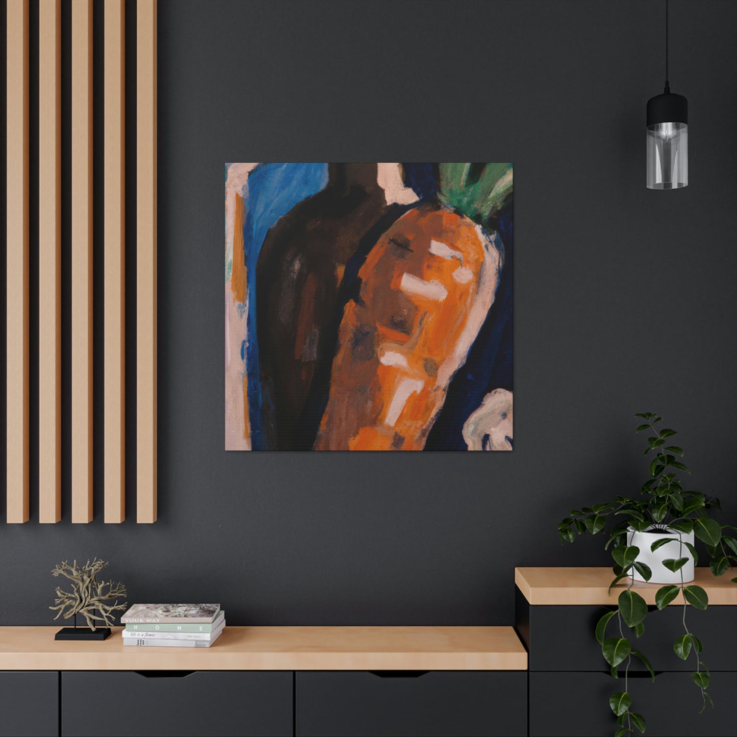 "Carrot in Fauve Hues" - Canvas