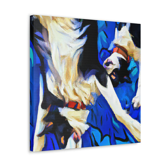 Border Collie Expressionism - Canvas