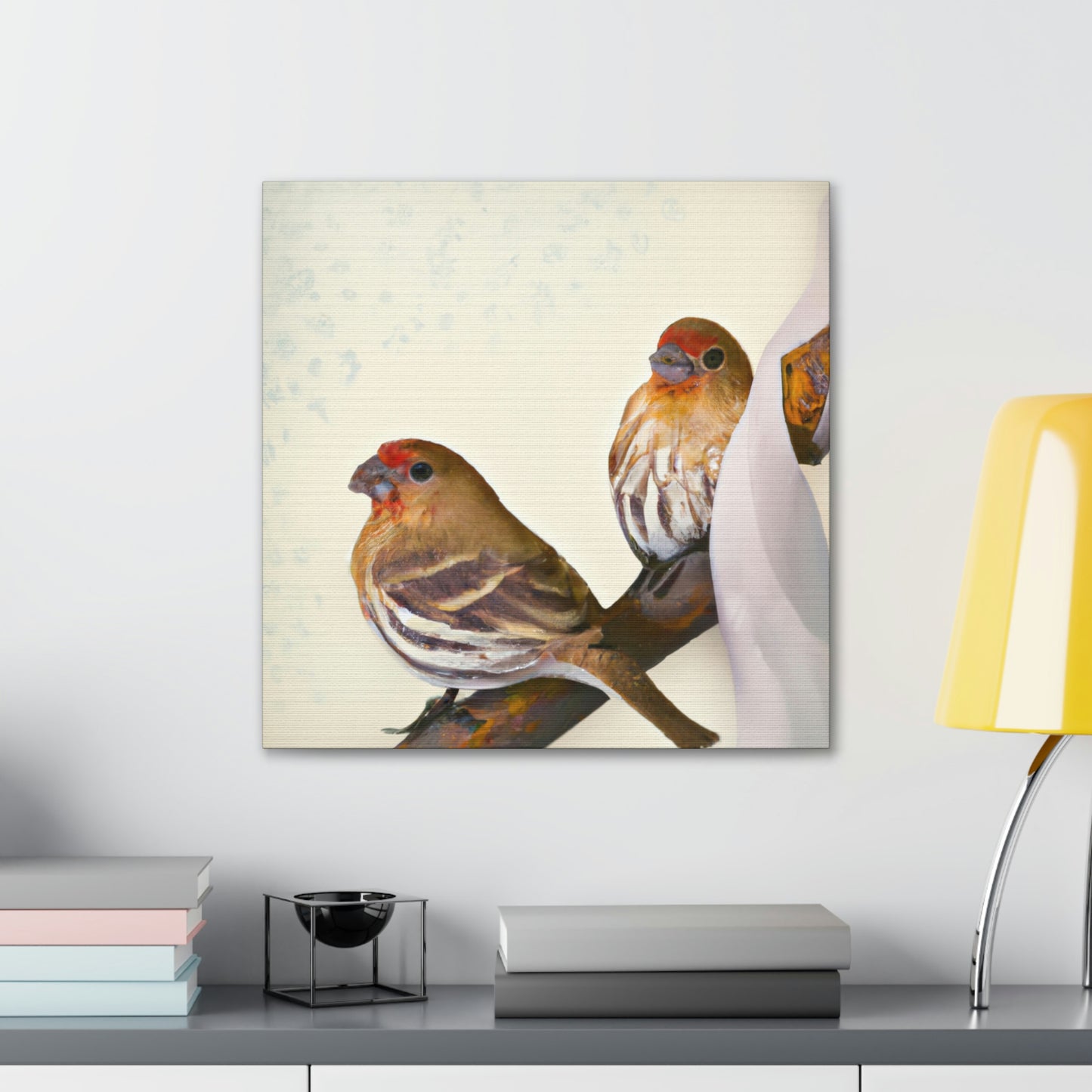 "Finch Home in Deco" - Canvas