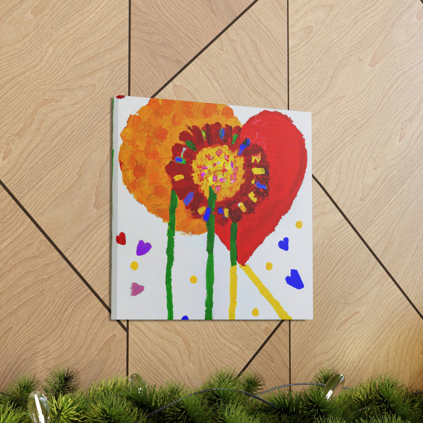 "Love Blooms Forever" - Canvas