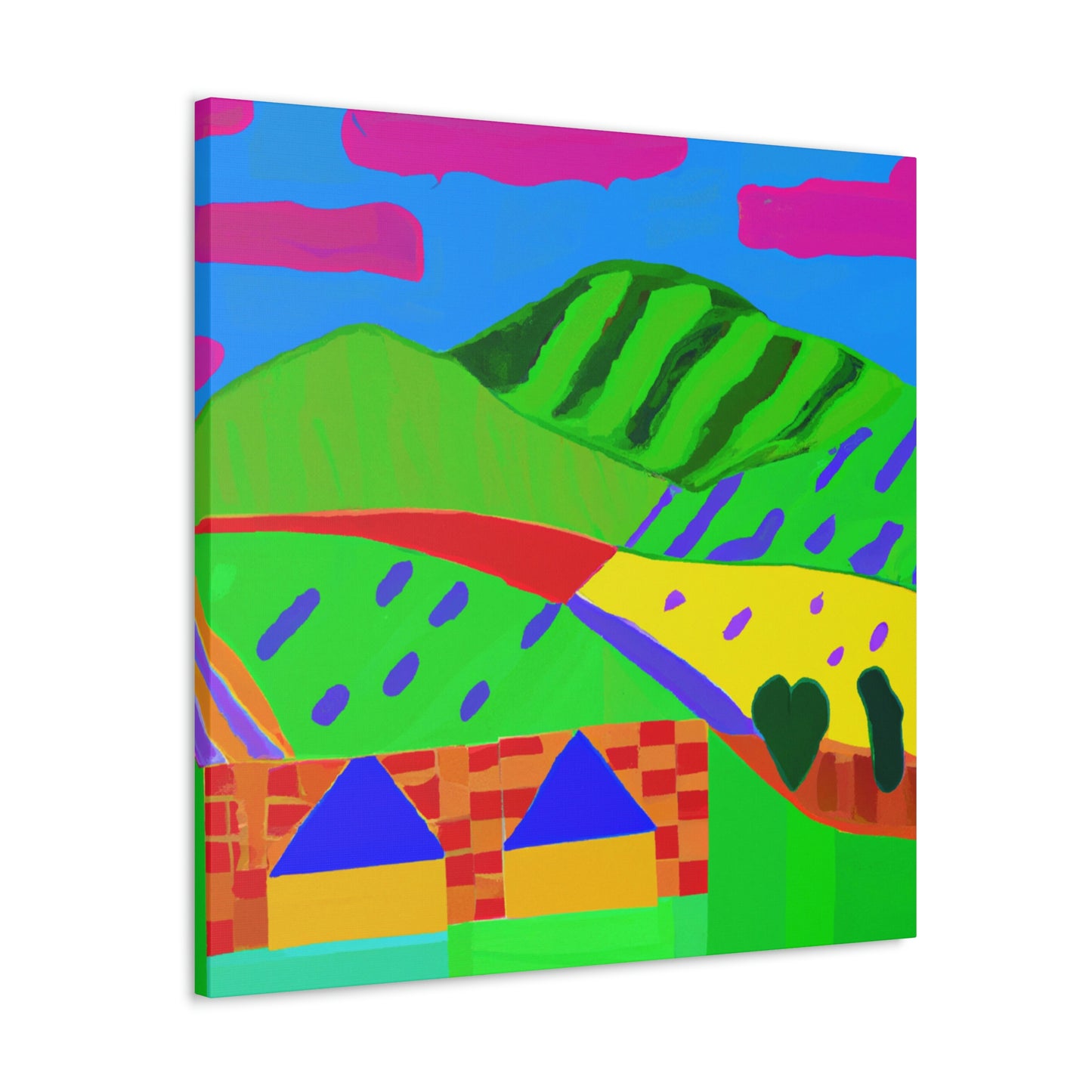 Countryside Fauvist Blaze - Canvas