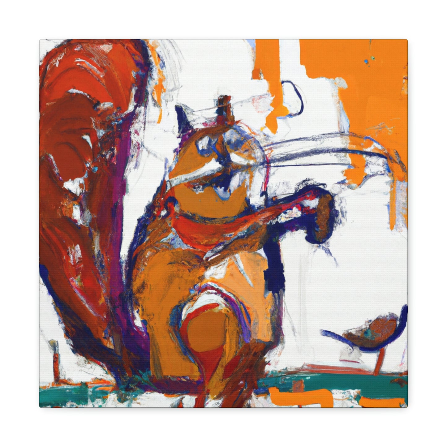 Squirrel Among Expressionism - Canvas