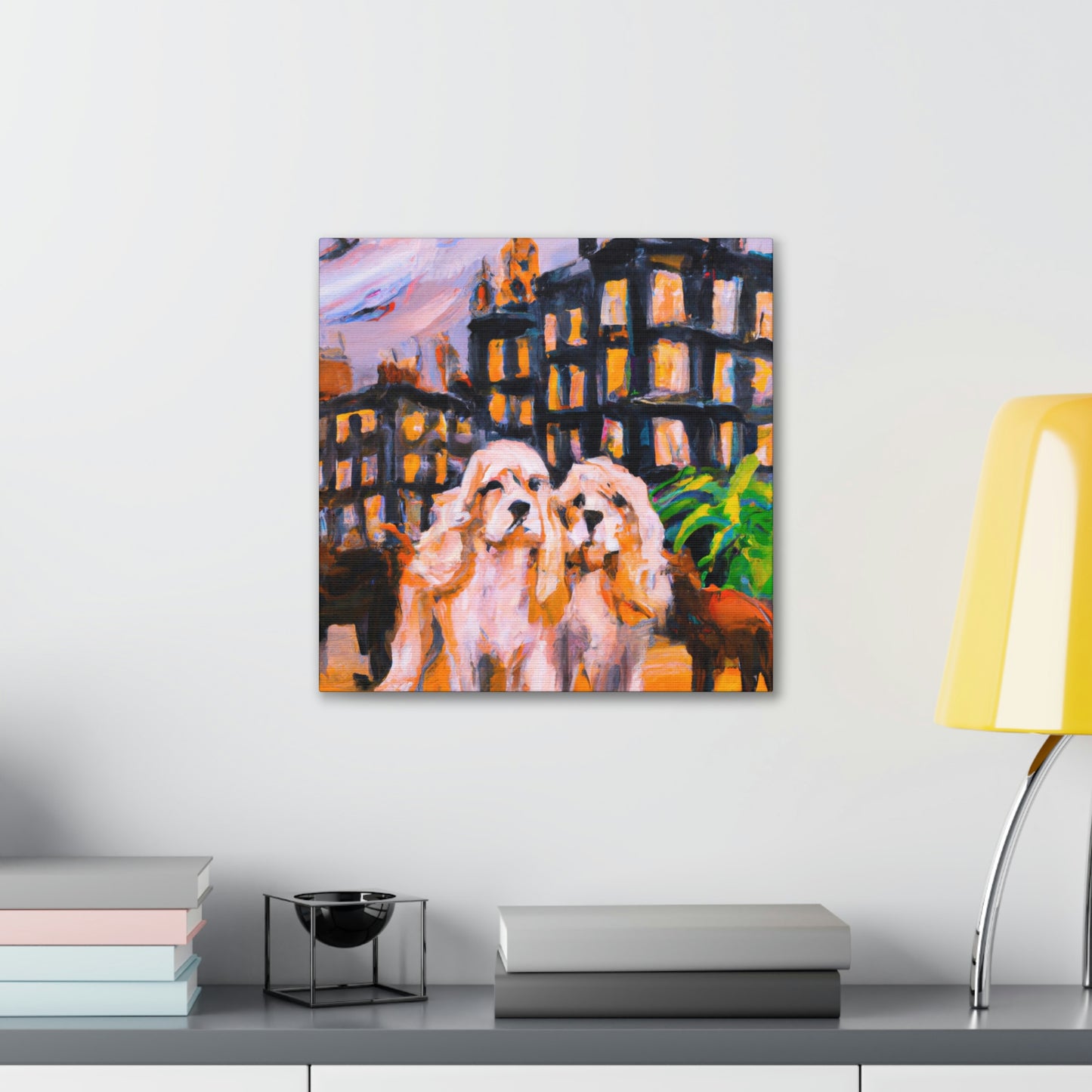 "Cocker Spaniel Unleashed" - Canvas