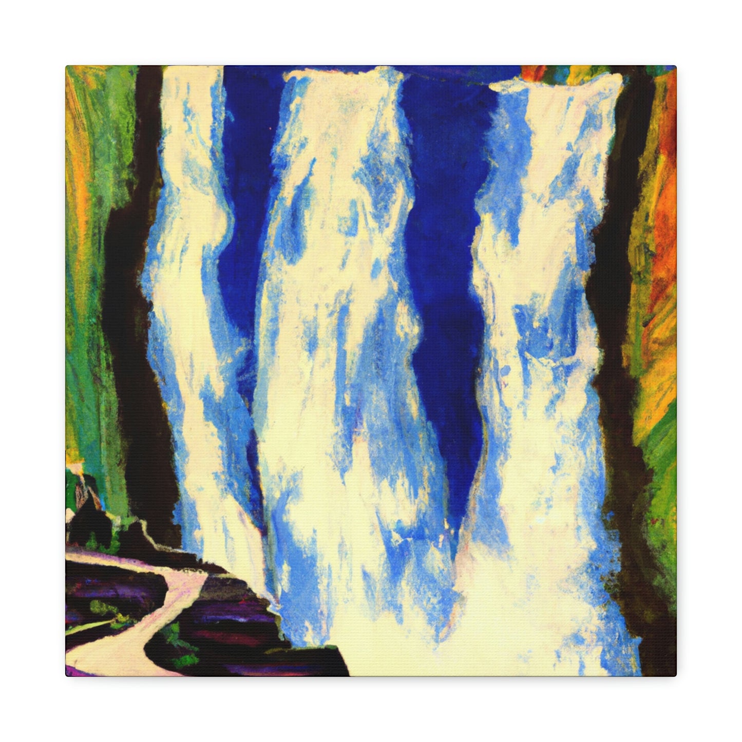 Thundering Water Plunge - Canvas