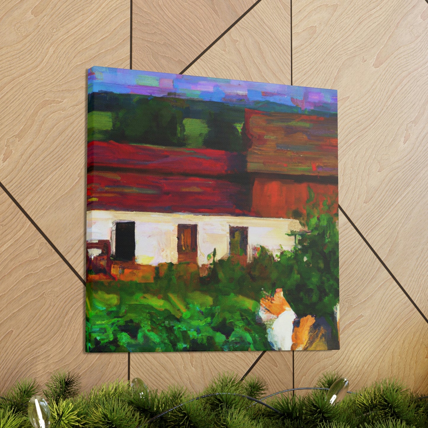 "Barn Cat Impressionism" - Canvas