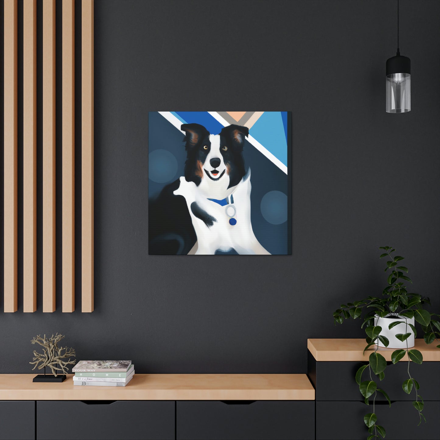 Border Collie Brilliance - Canvas