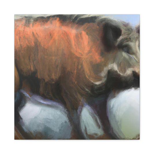 Wild Boar Abstracted - Canvas