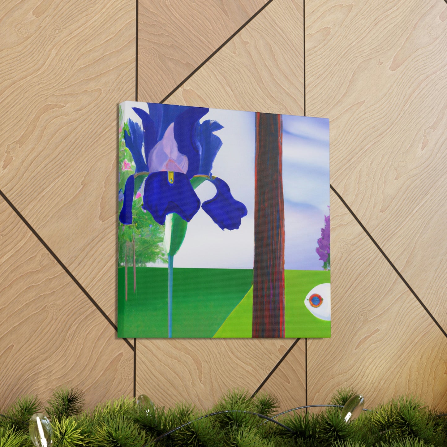 Iris in Abstraction - Canvas