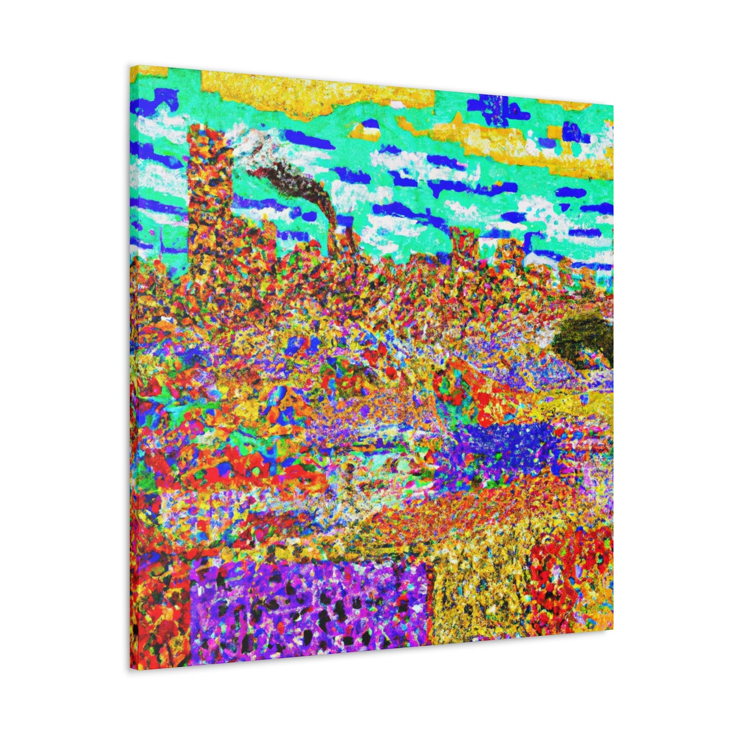 Victorian Pointillism Splendor - Canvas