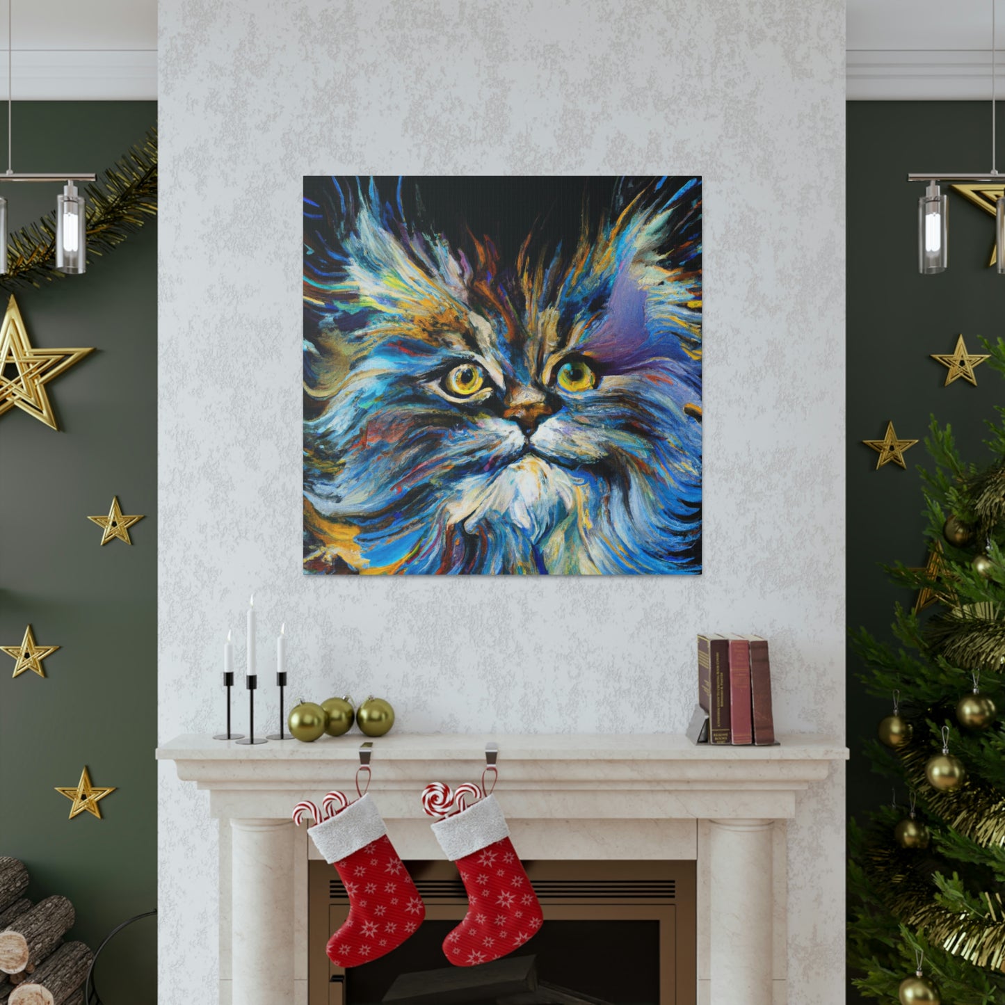 Maine Coon Expressionism - Canvas