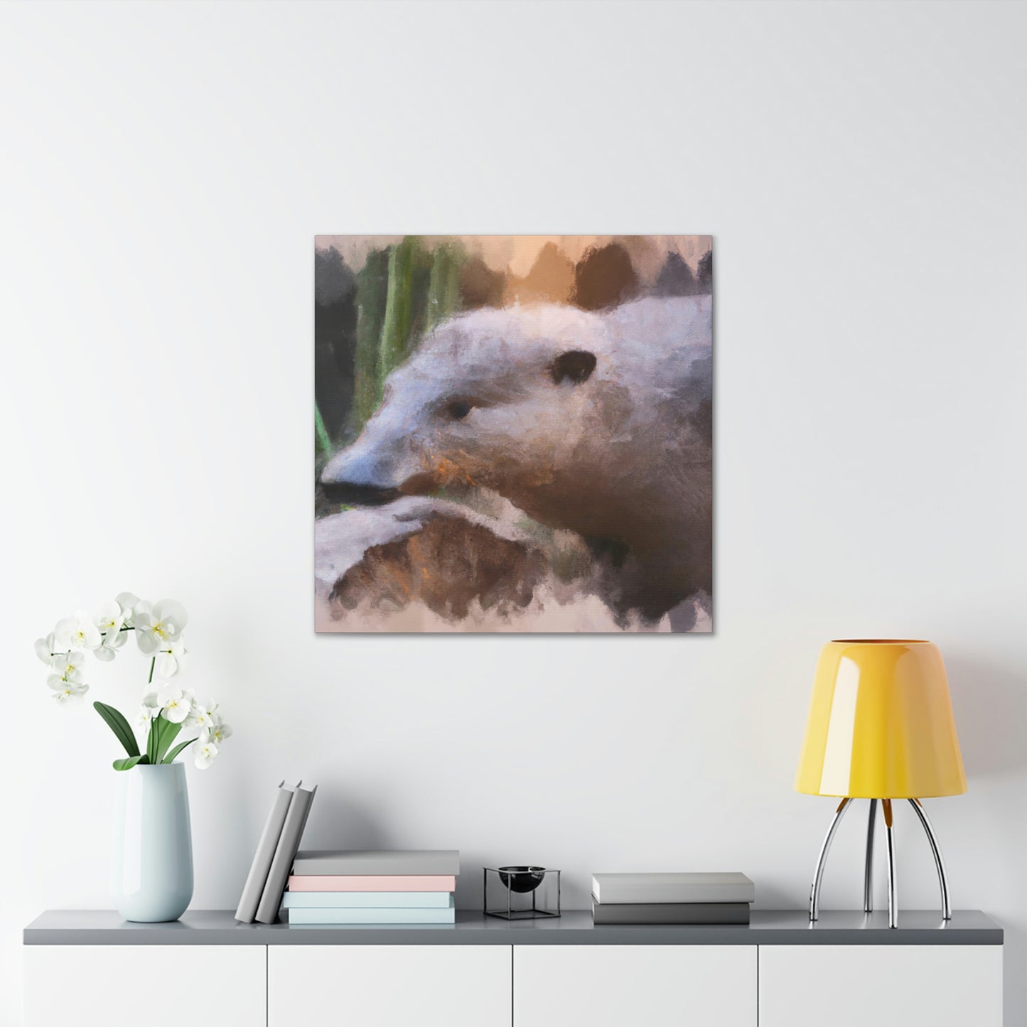 "Platypus Portrait Abstract" - Canvas