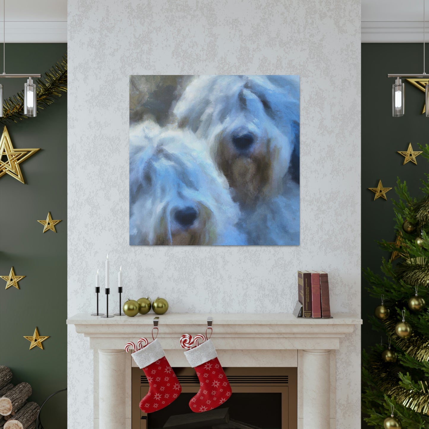 Old English Sheepdog Dream - Canvas