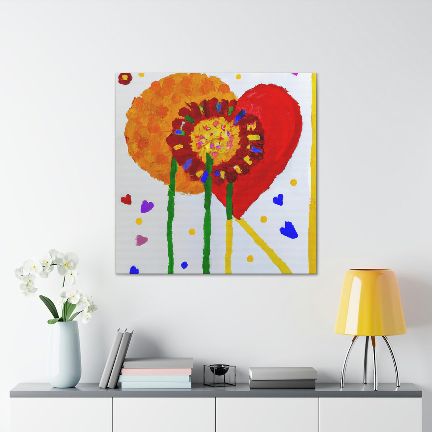 "Love Blooms Forever" - Canvas