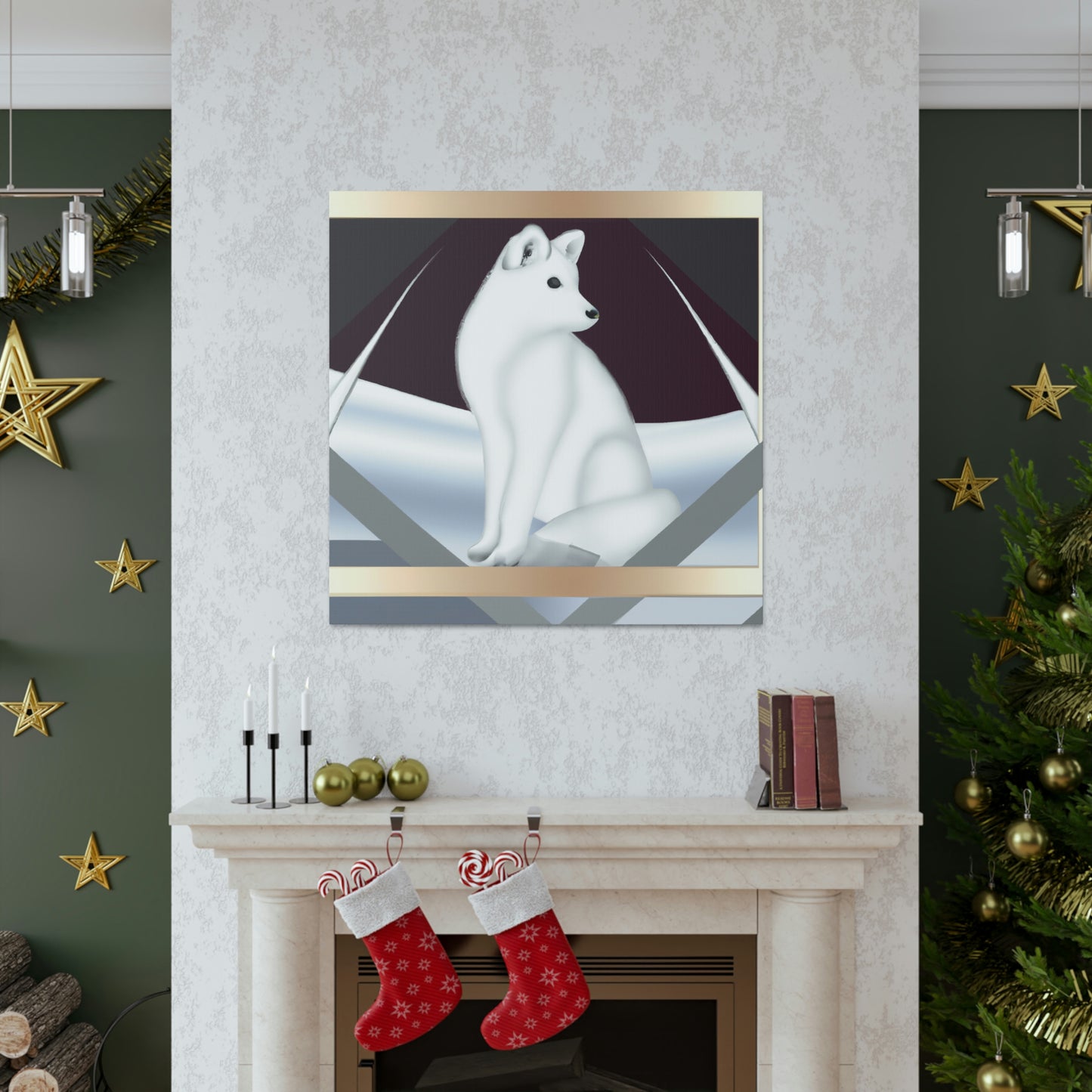 Frozen Fox Luster - Canvas