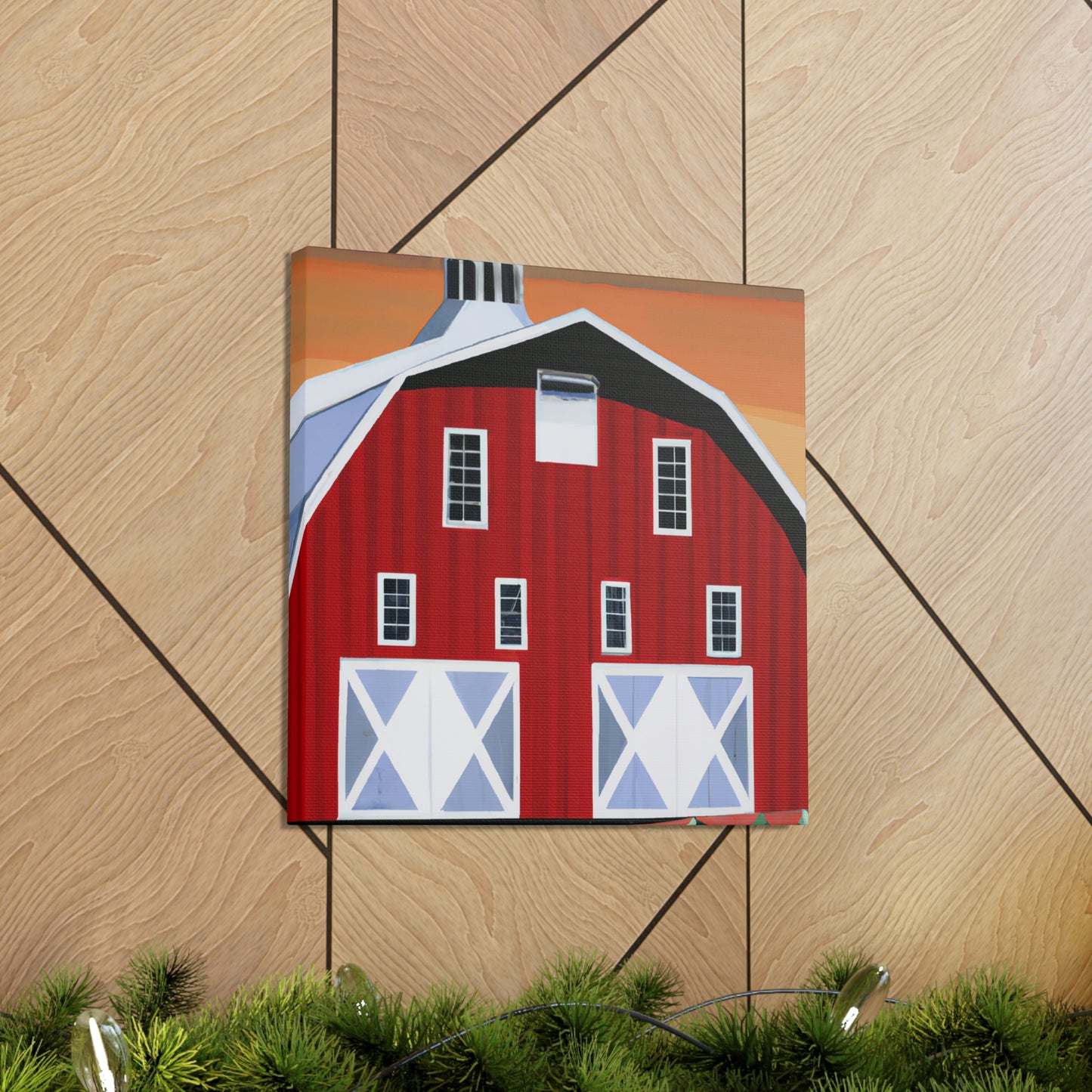 "The Gleaming Barnscape" - Canvas