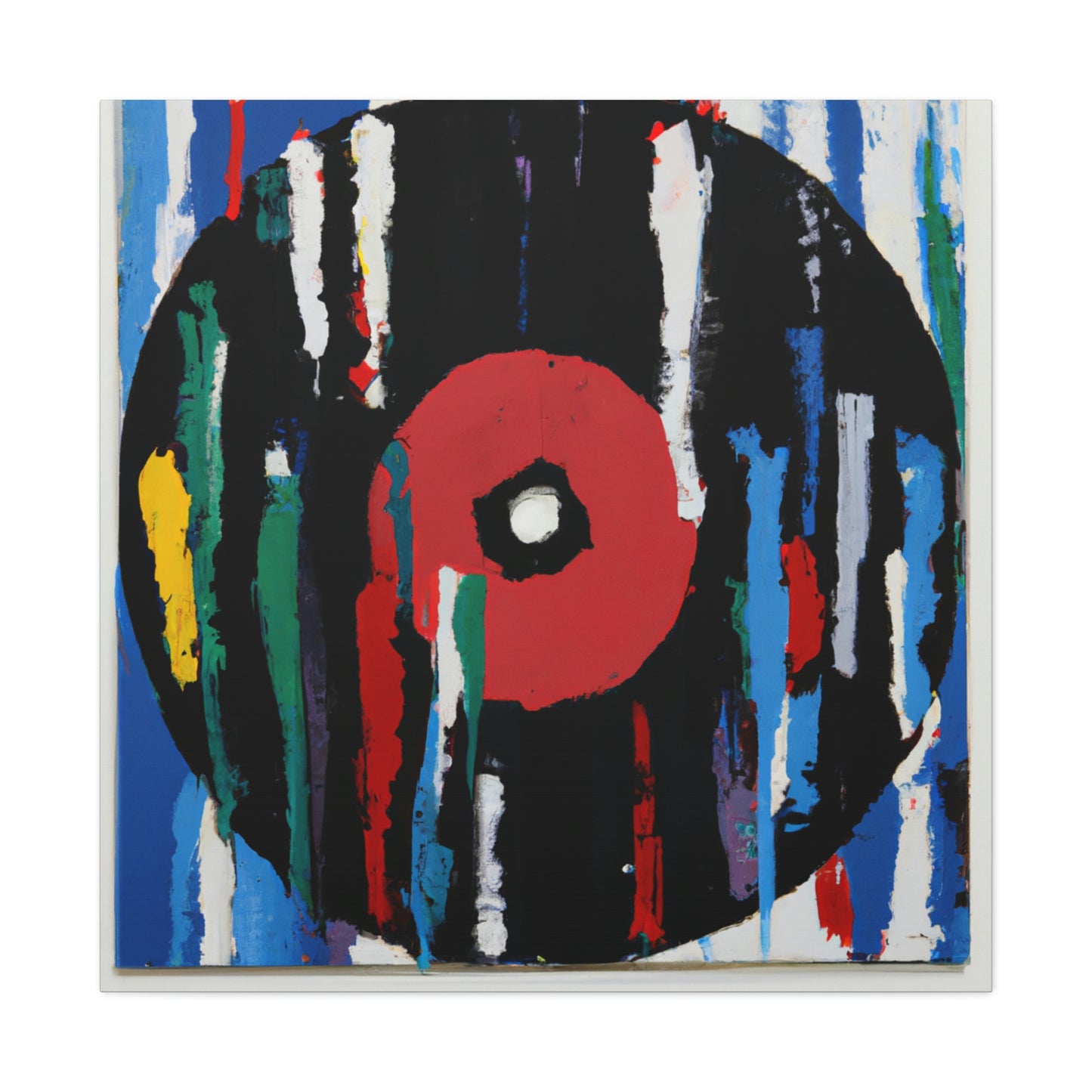 Spinning Vinyl Expressionism - Canvas