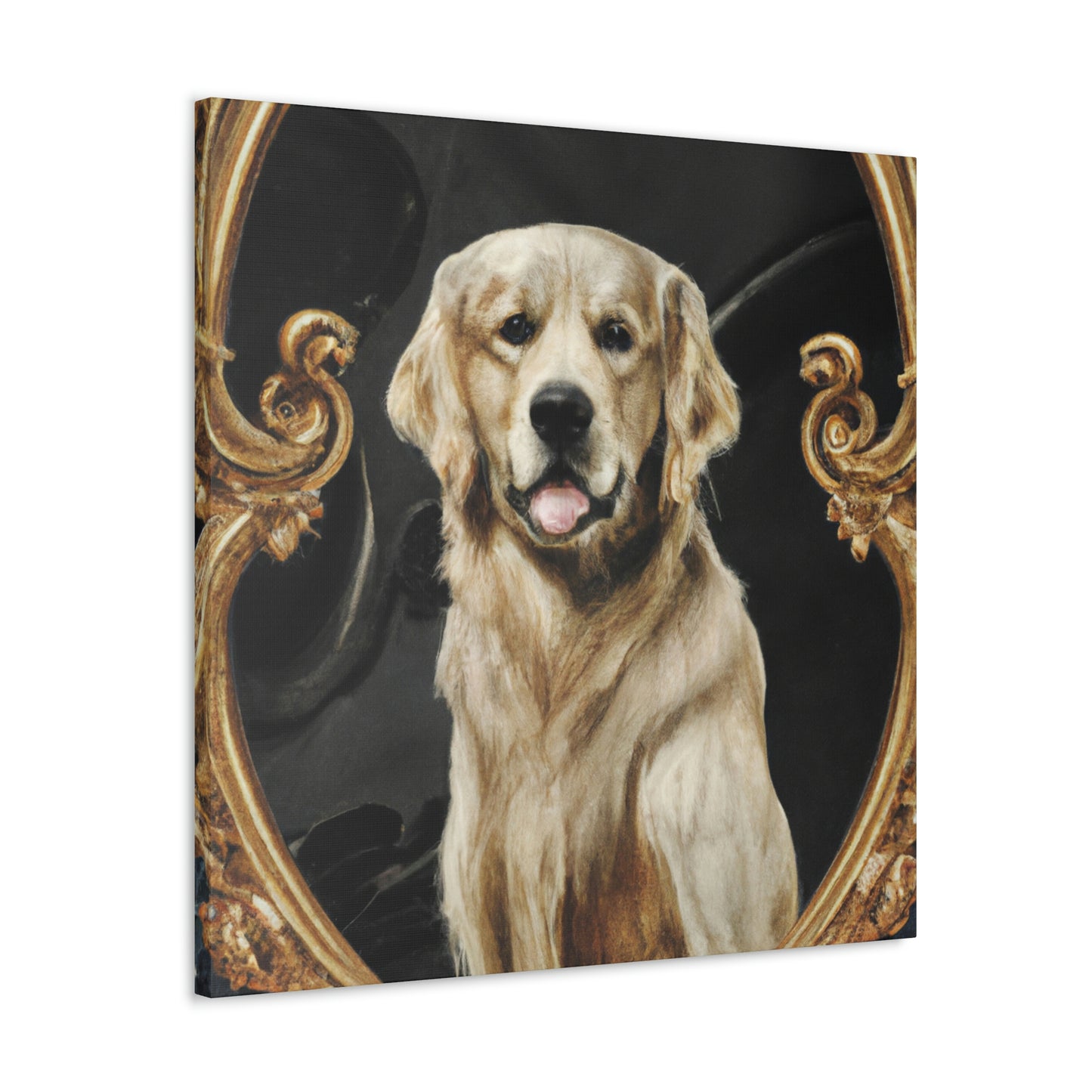 A Golden Retriever Reflection - Canvas