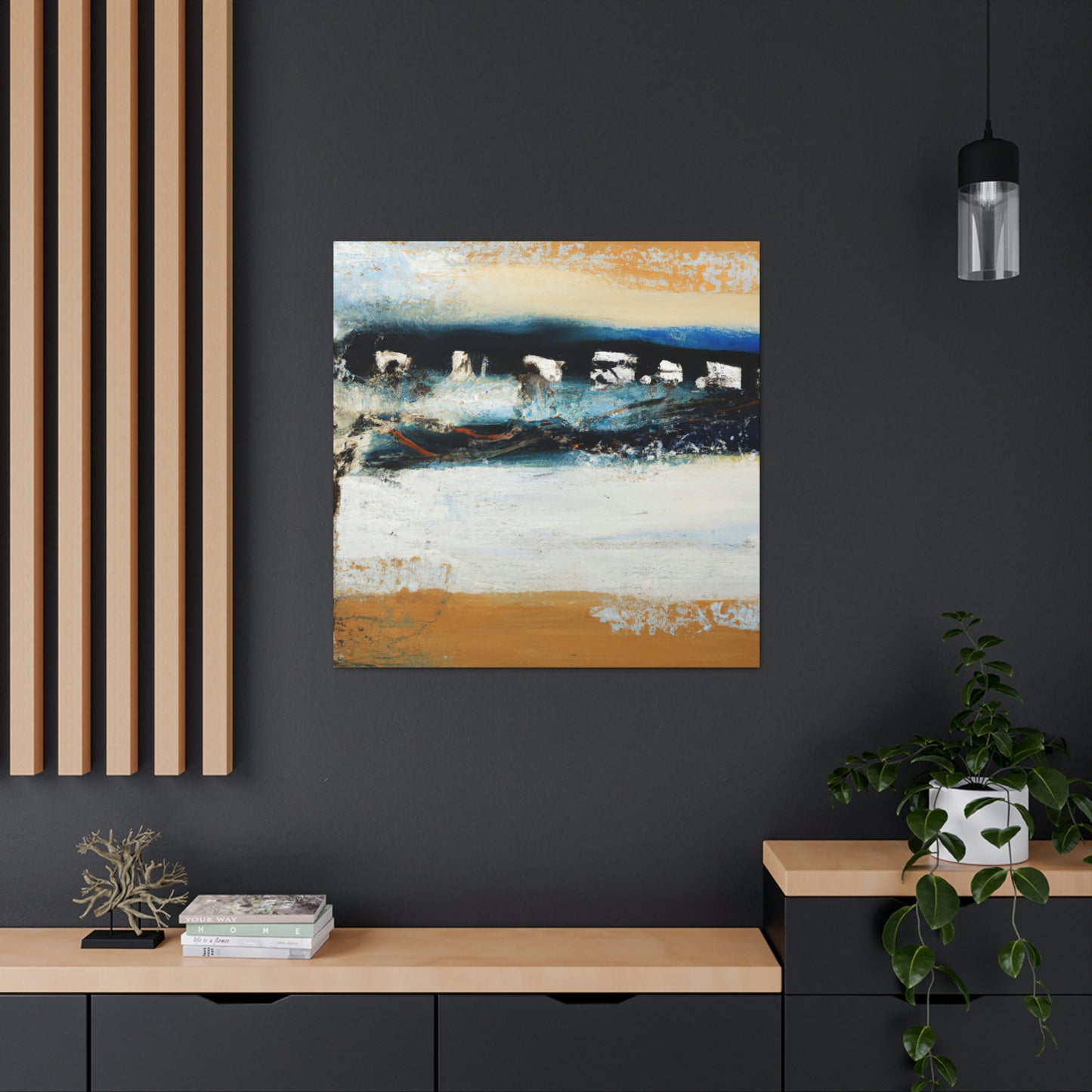 "Tides against the Seawall" - Canvas