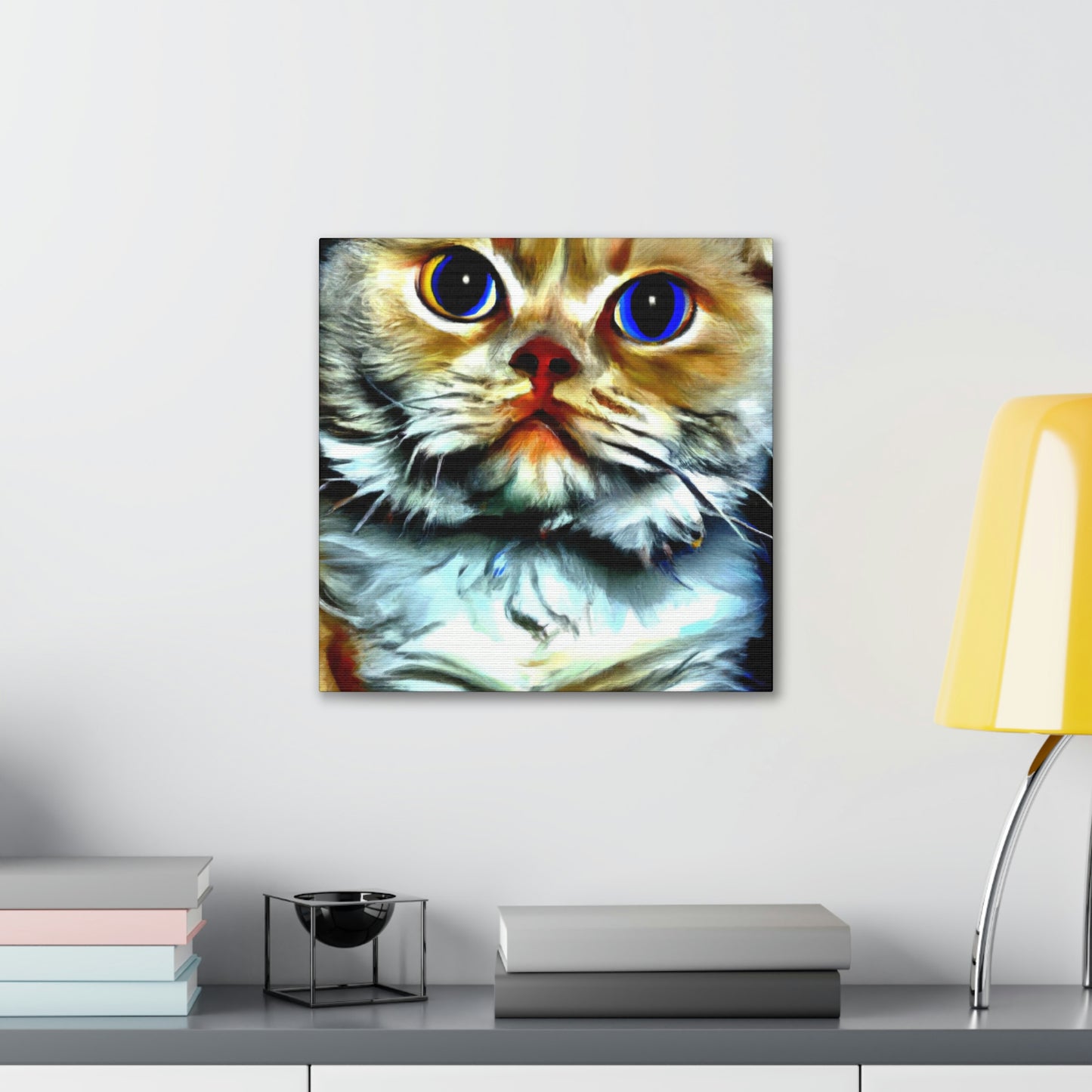 Feline Furry Enchantment - Canvas