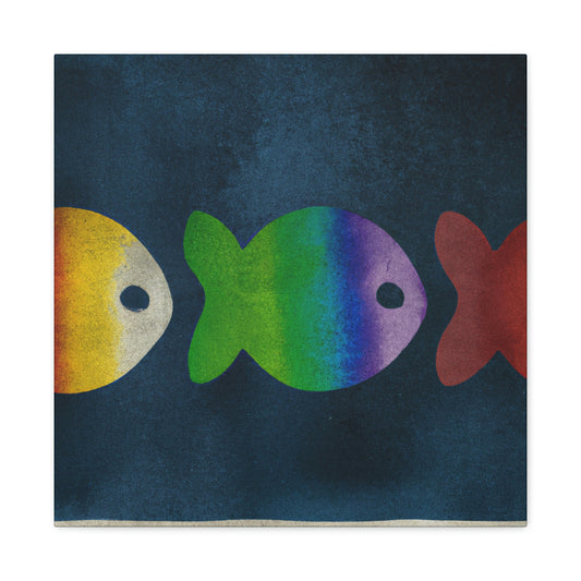 Rainbow Fish Dreaming - Canvas