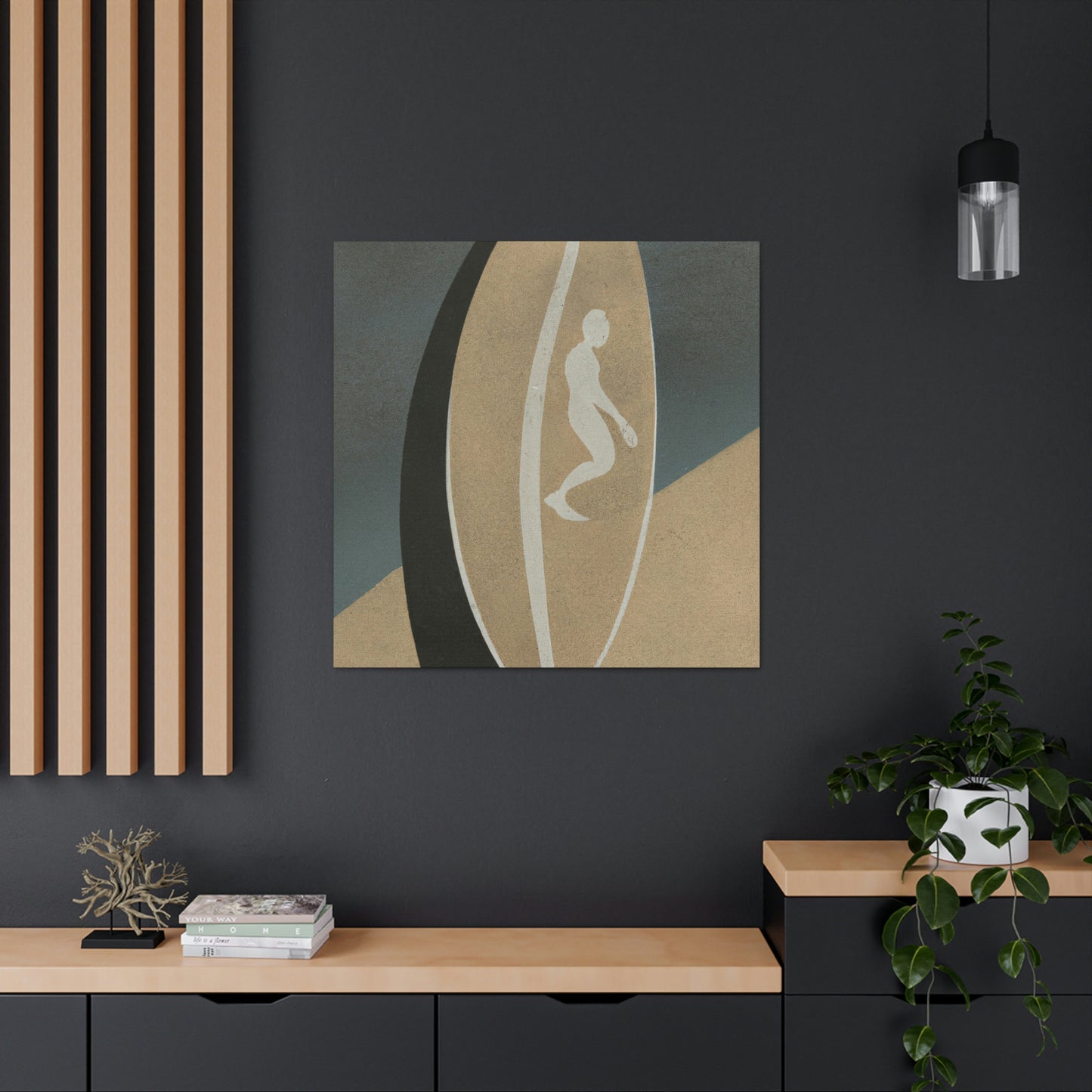 Surfing in Simplicity - Canvas