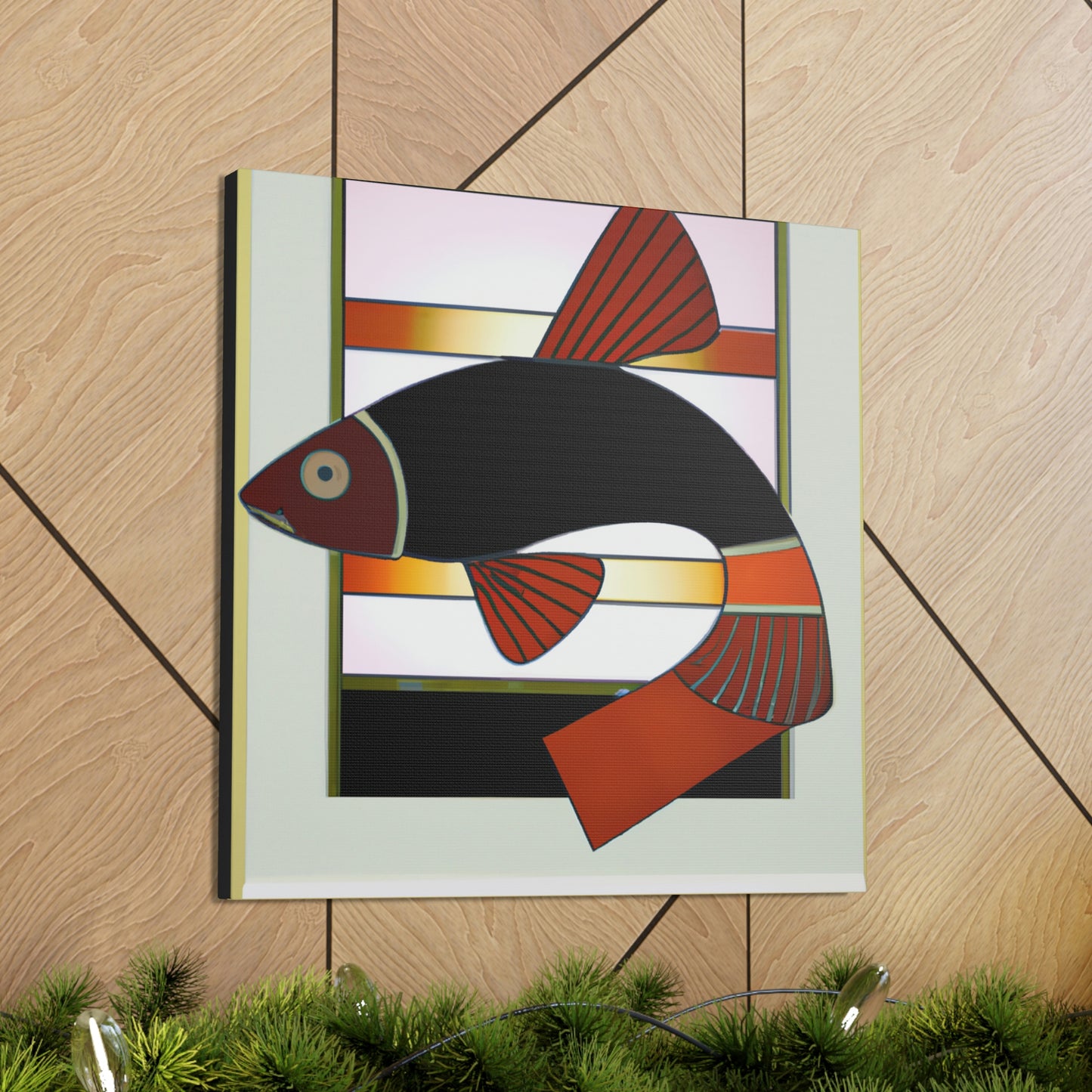 Dazzling Deco Killifish - Canvas