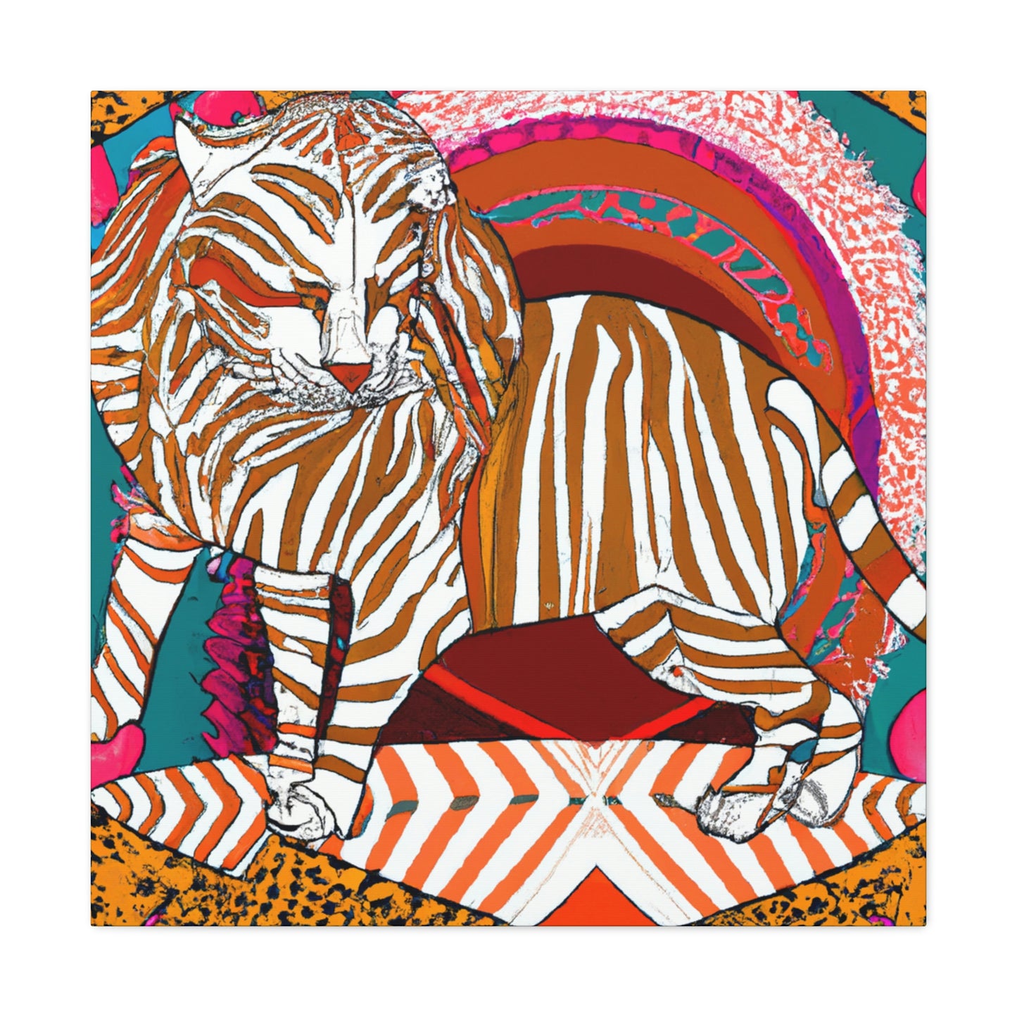 Tiger in the Jazz Age - Canvas