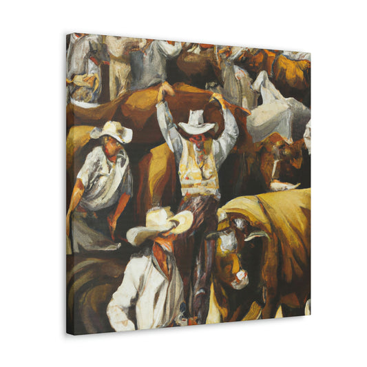 Cattle in Movement - Canvas