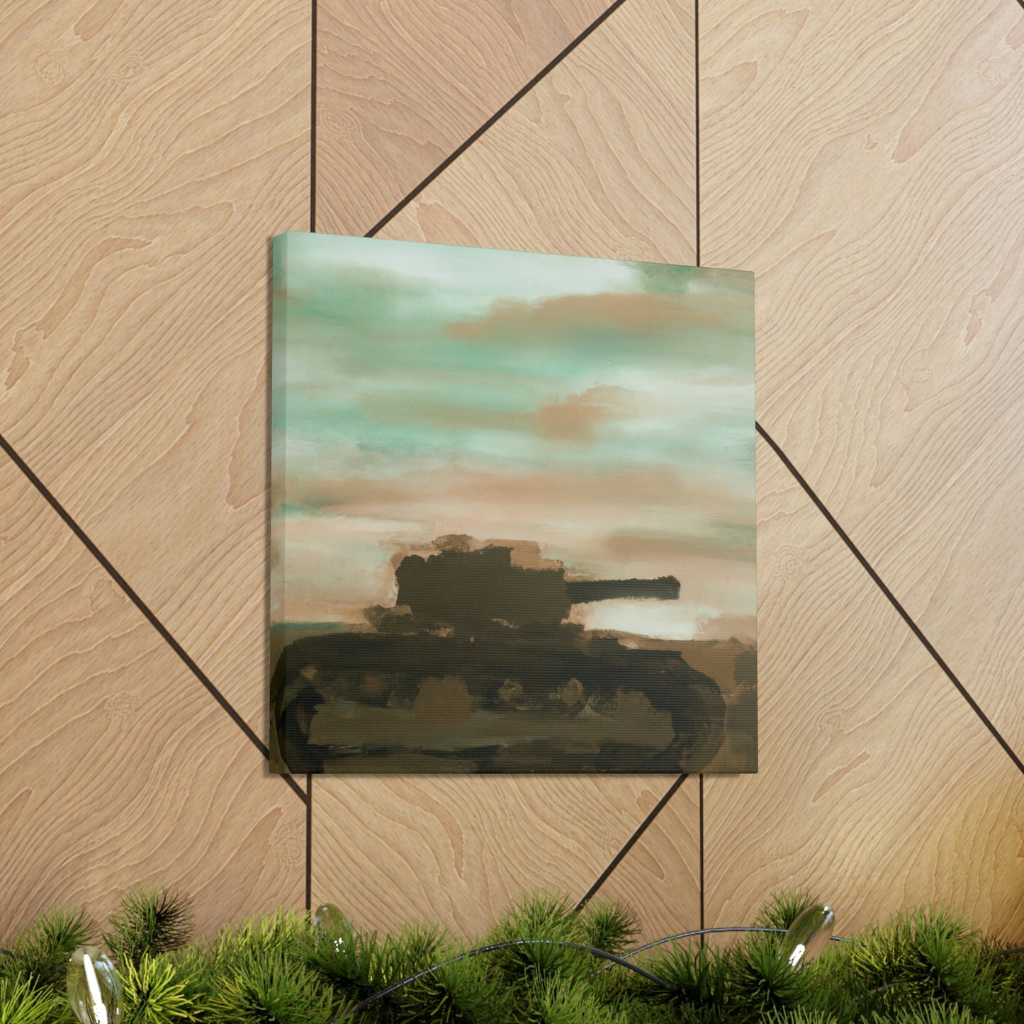 Tank in Abstract Form - Canvas