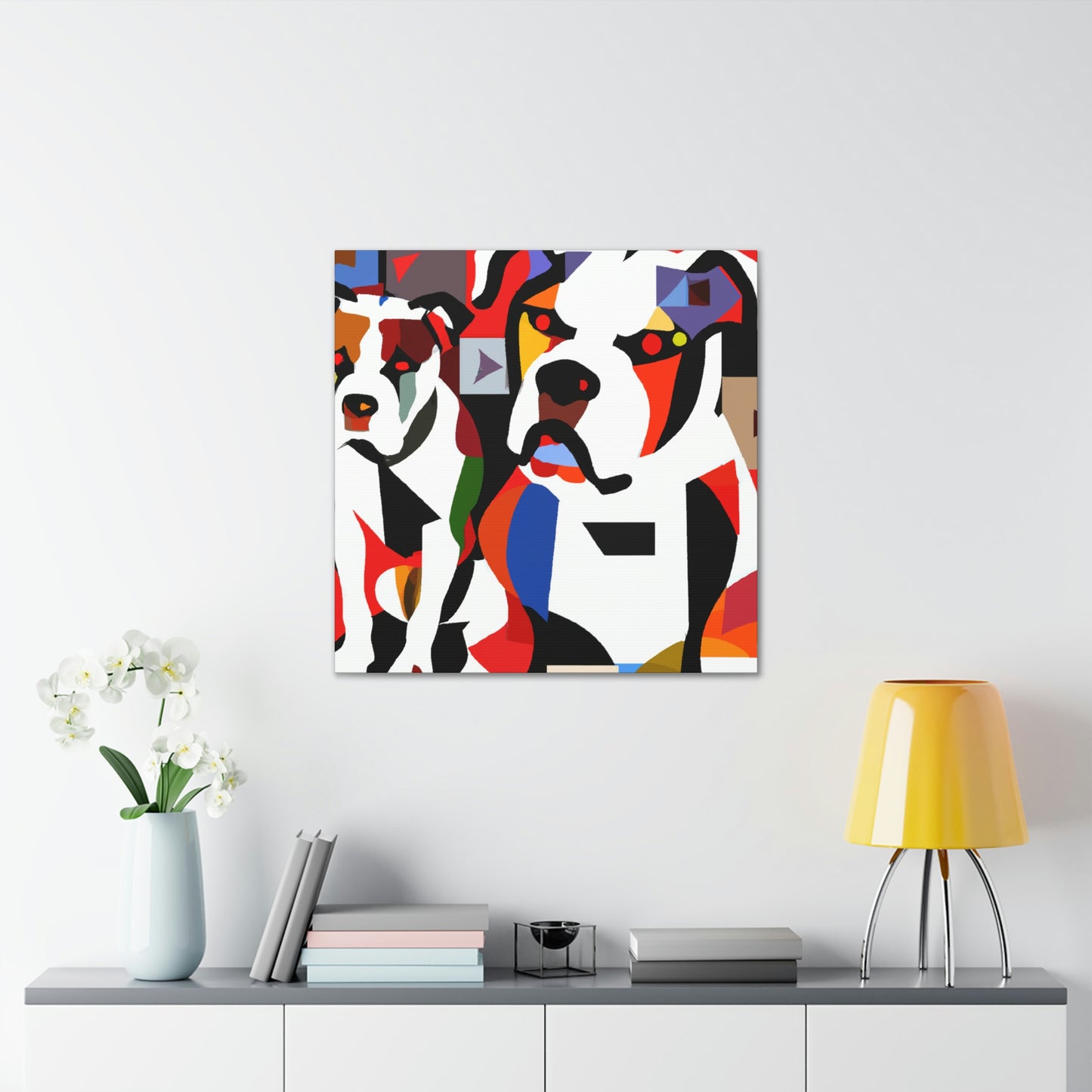 American Bulldog Portrait - Canvas